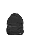Stone Island Backpack Adjustable Straps Front Zip Pocket Top Handle In Black