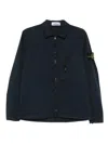 Stone Island Zip-fastening Pocket Shirt Jacket In Blue