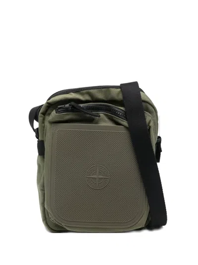 Stone Island Zip-fastening Cross Body Bag In Green