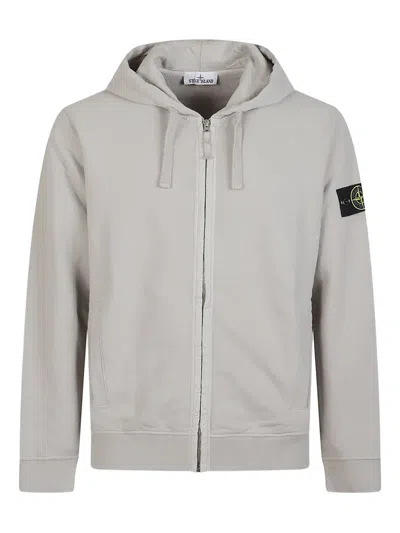 STONE ISLAND ZIP-FASTENING HOODIE