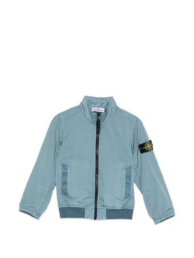 Stone Island Kids' Zip-fastening Jacket In Blue