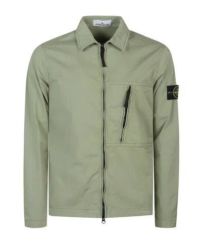 STONE ISLAND ZIP-FASTENING POCKET JACKET
