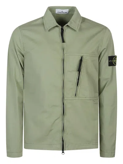 STONE ISLAND ZIP-FASTENING POCKET JACKET