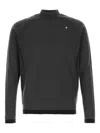 Stone Island Long Sleeve Sweater With Ribbed Cuffs And Hem In Gray