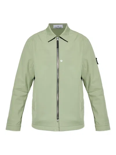 STONE ISLAND ZIP-FRONT PATCH-POCKET JACKET