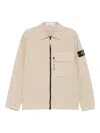 Stone Island Zip-front Patch-pocket Jacket In Pink