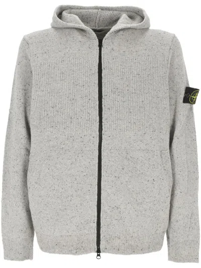 Stone Island Zip In Grey