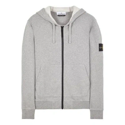 STONE ISLAND STONE ISLAND ZIP HOODIE 'GREY'