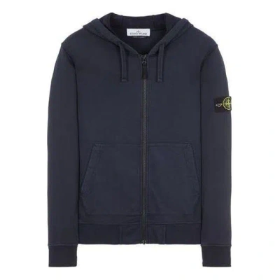 Stone Island Zip Hoodie 'navy Blue'