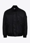 Stone Island Compass-badge Bomber Jacket In Black