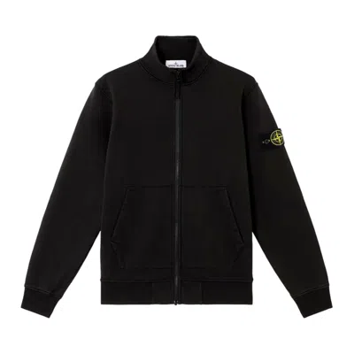 Pre-owned Stone Island Zip Up Cardigan 'black' | Men's Size Xl