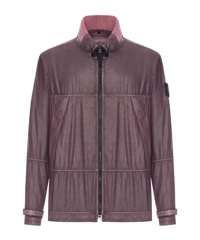 Stone Island Zip-up Casual Jacket In Pulp Colour