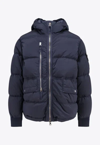 STONE ISLAND ZIP-UP DOWN JACKET