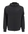 Stone Island Micro Twill Padded Hooded Jacket In Black