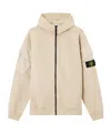 Stone Island Zip-up Hooded Sweatshirt In Neutral