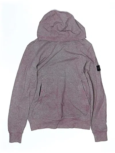 Pre-owned Stone Island Kids' Zip Up Hoodie In Purple