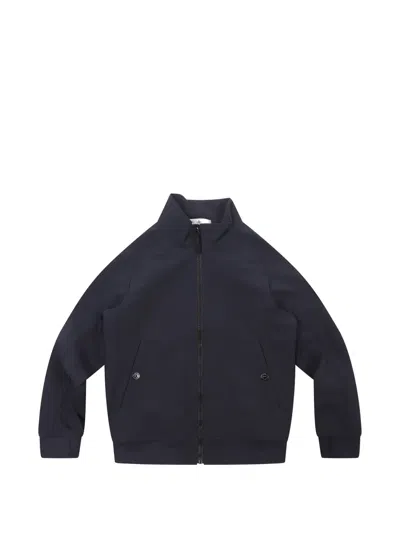 Stone Island Kids' Zip-up Jacket In Blue