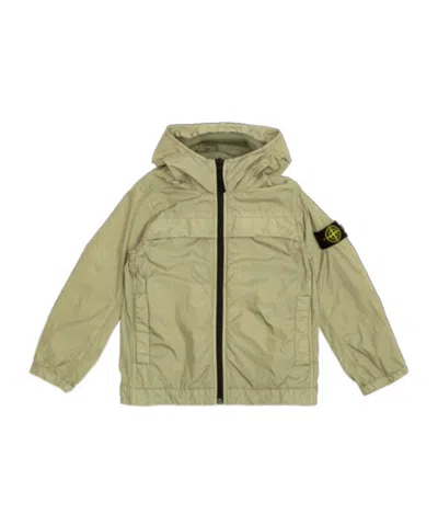 Stone Island Zip-up Jacket In Brown