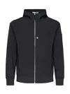 Stone Island Light Jacket With Hood And Weatherproof Membrane In Black