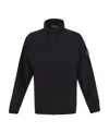 Stone Island Zip-up Lightweight Jacket In Black