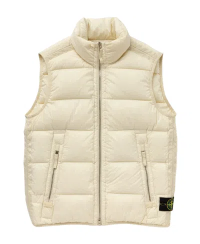 Stone Island Zip-up Padded Gilet In White