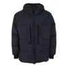 Stone Island Zip-up Puffer Jacket 'navy' In Blue