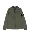 Stone Island Zip-up Shirt Jacket In Green
