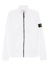 Stone Island Zip-up Sweater In White