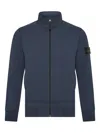 Stone Island Zip-up Sweatshirt In Blue