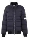 Stone Island Quilted High Collar Bomber Jacket