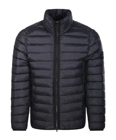 Stone Island Zipped High-neck Jacket In Black