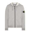 STONE ISLAND ZIPPED HOODIE