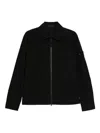 Stone Island Zipper Jacket With Chest Pocket In Black