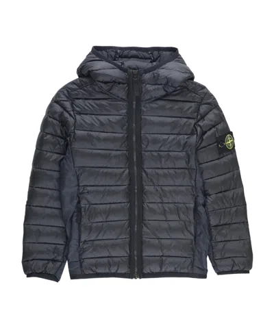 Stone Island Zipped Padded Jacket In Black