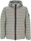 Stone Island Gray 40324 Loom Woven Chambers Down Jacket In Grey