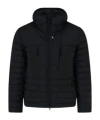 Stone Island Zipper Cotton Jacket In Black