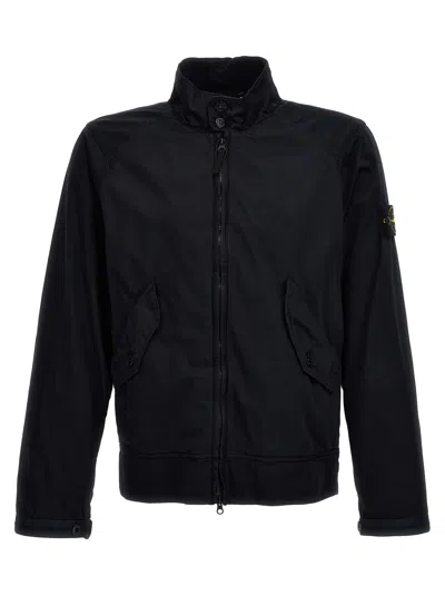 STONE ISLAND ZIPPERED COTTON JACKET