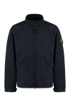 Stone Island Men's Zippered Cotton Jacket In Blue