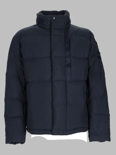 Stone Island -inspired Cotton-polyamide Sports Jacket In Blue
