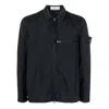 Stone Island Nylon Metal Shirt Jacket 'black' In Blue