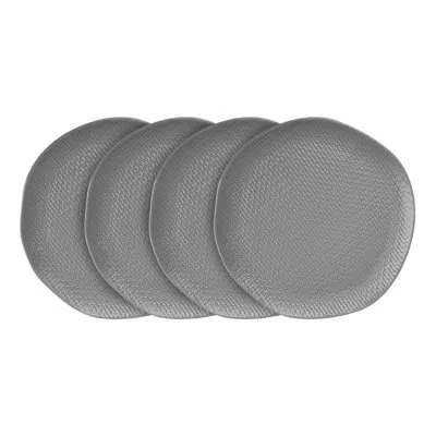 Stone Lain Abigael Dinner Plate Set Stoneware In Gray
