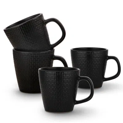 Stone Lain Abigael Mug Set Stoneware In Black