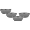 Stone Lain Abigael Stoneware 4-piece Bowl Set In Gray