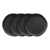Stone Lain Abigael Stoneware 4-piece Dinner Plate Set In Black