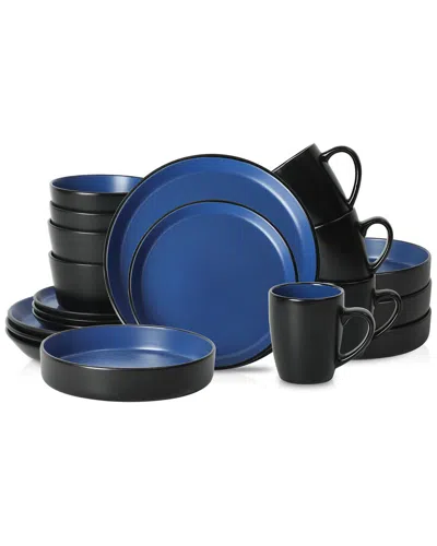 Stone Lain Albie 20pc Stoneware Dinnerware Set In Blue