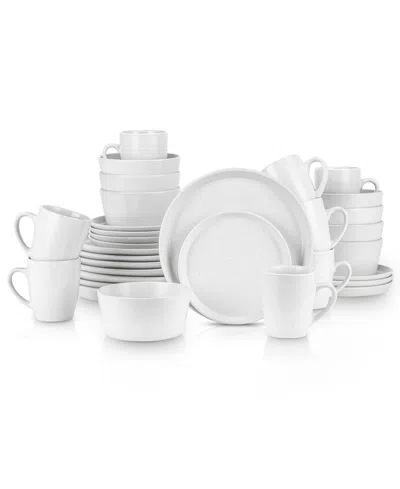 Stone Lain Albie 32 Pc. Dinnerware Set, Service For 8 In White