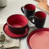 Stone Lain Albie Stoneware 16-piece Dinnerware Set In Black