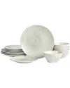 Stone Lain Arlo 12pc Dinnerware Set In White