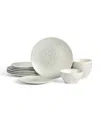 Stone Lain Arlo 12pc Dinnerware Set In White