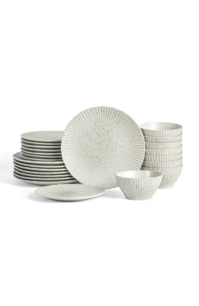 Stone Lain Arlo Stoneware 24-piece Dinnerware Set In Neutral